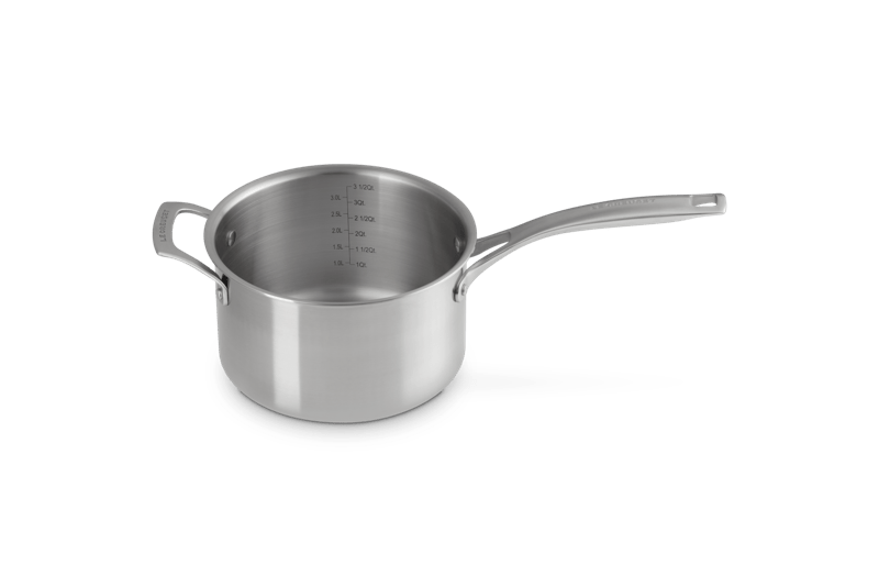 Essential Stainless Steel Saucepan, 4 qt.