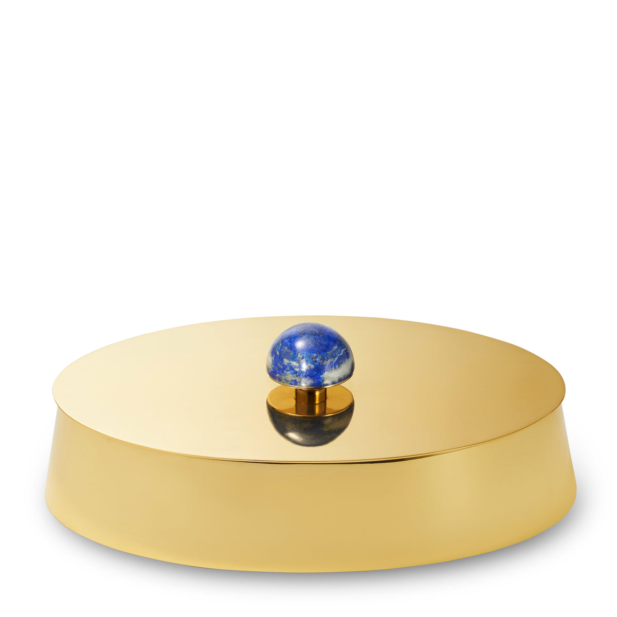 Ornella Brass Box in Lapis