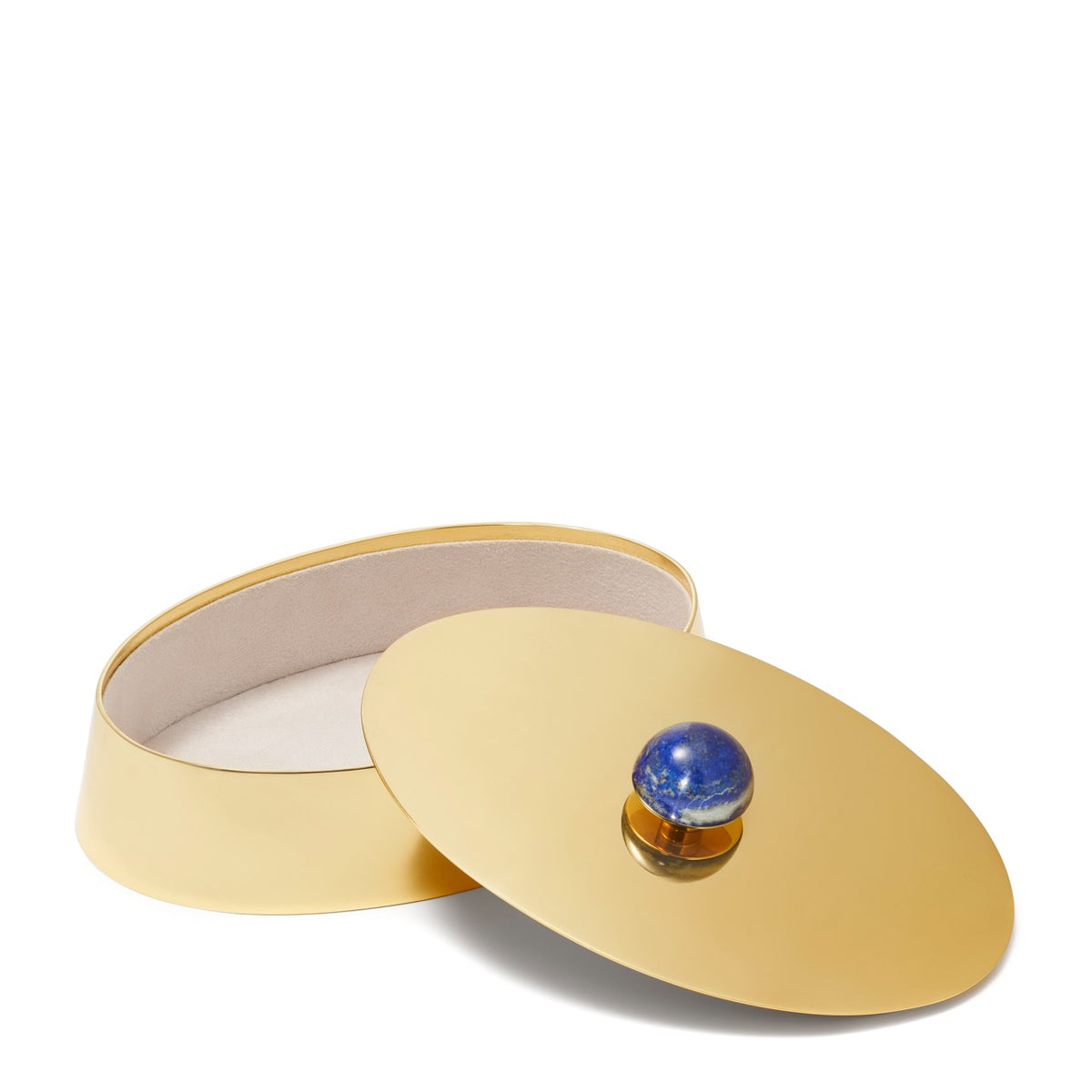 Ornella Brass Box in Lapis