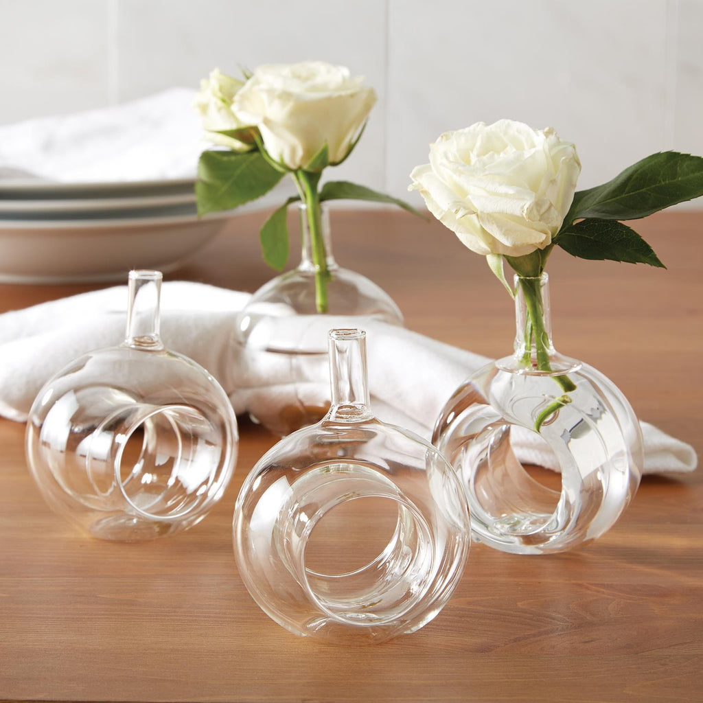 Siting Pretty Vase Napkin Ring, Set of 4