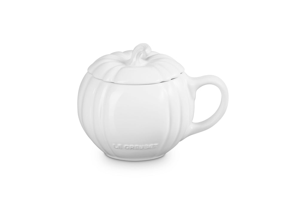 Le Creuset Pumpkin Mug, 14 oz., White