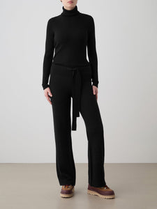 Geilo Belted Pant in Black