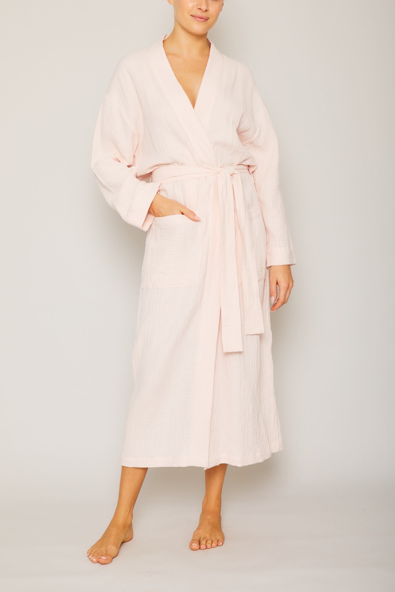 Angel Long Robe in Pink