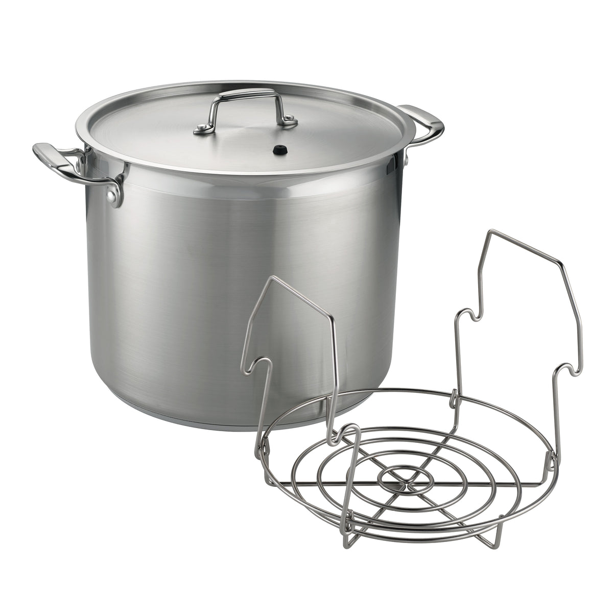 22 Quart Stainless Steel Canning Stock Pot with Rack