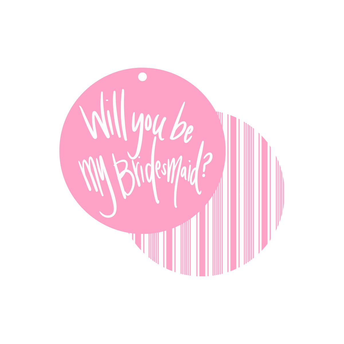 "For The Bridesmaid" Gift Tags