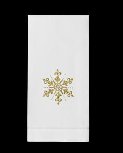 Snowflake Gold Hand Towel