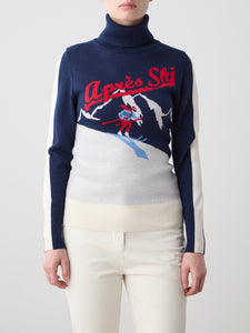 AfterSki Sweater in Navy Blue