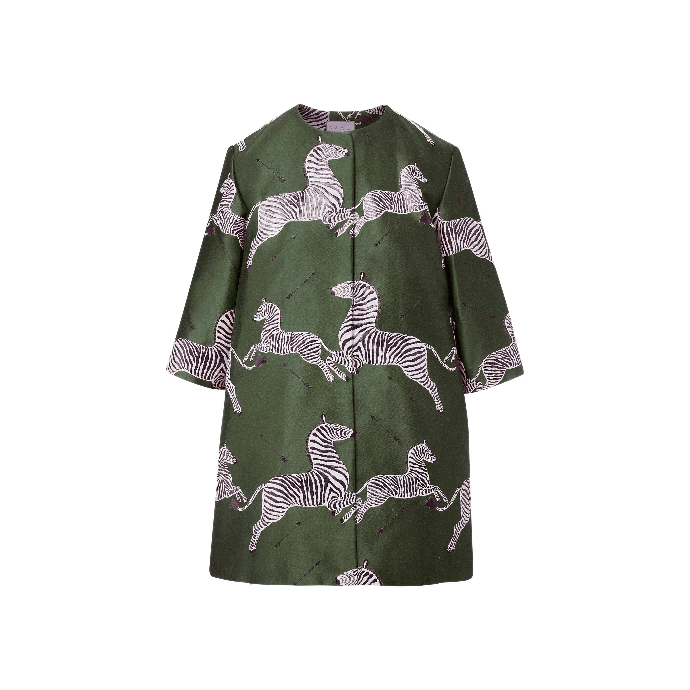 Mae x Scalamandre Audrey Coat in Olive