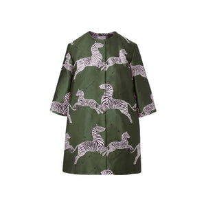 Mae x Scalamandre Audrey Coat in Olive