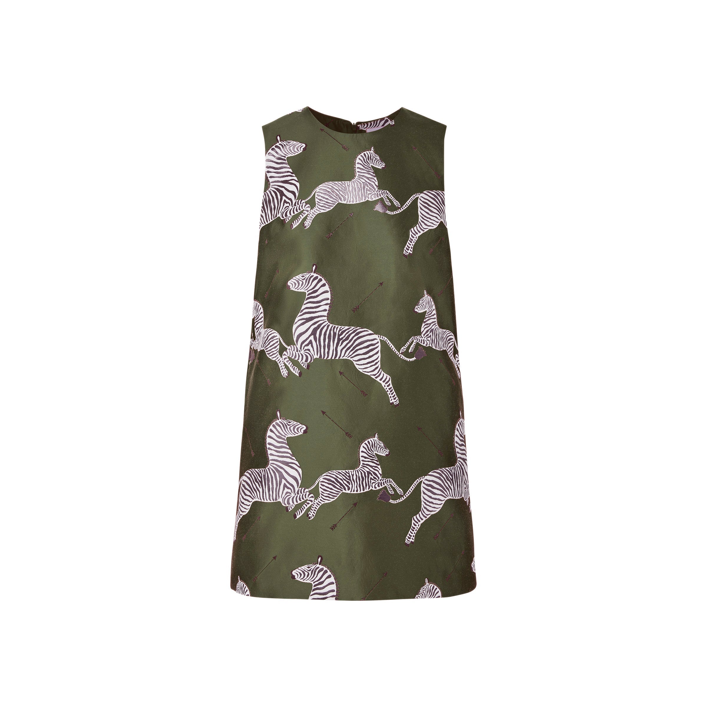 Mae x Scalamandre Laurel Dress in Olive
