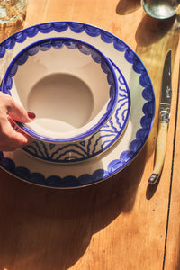 Blue Scallop Bowl