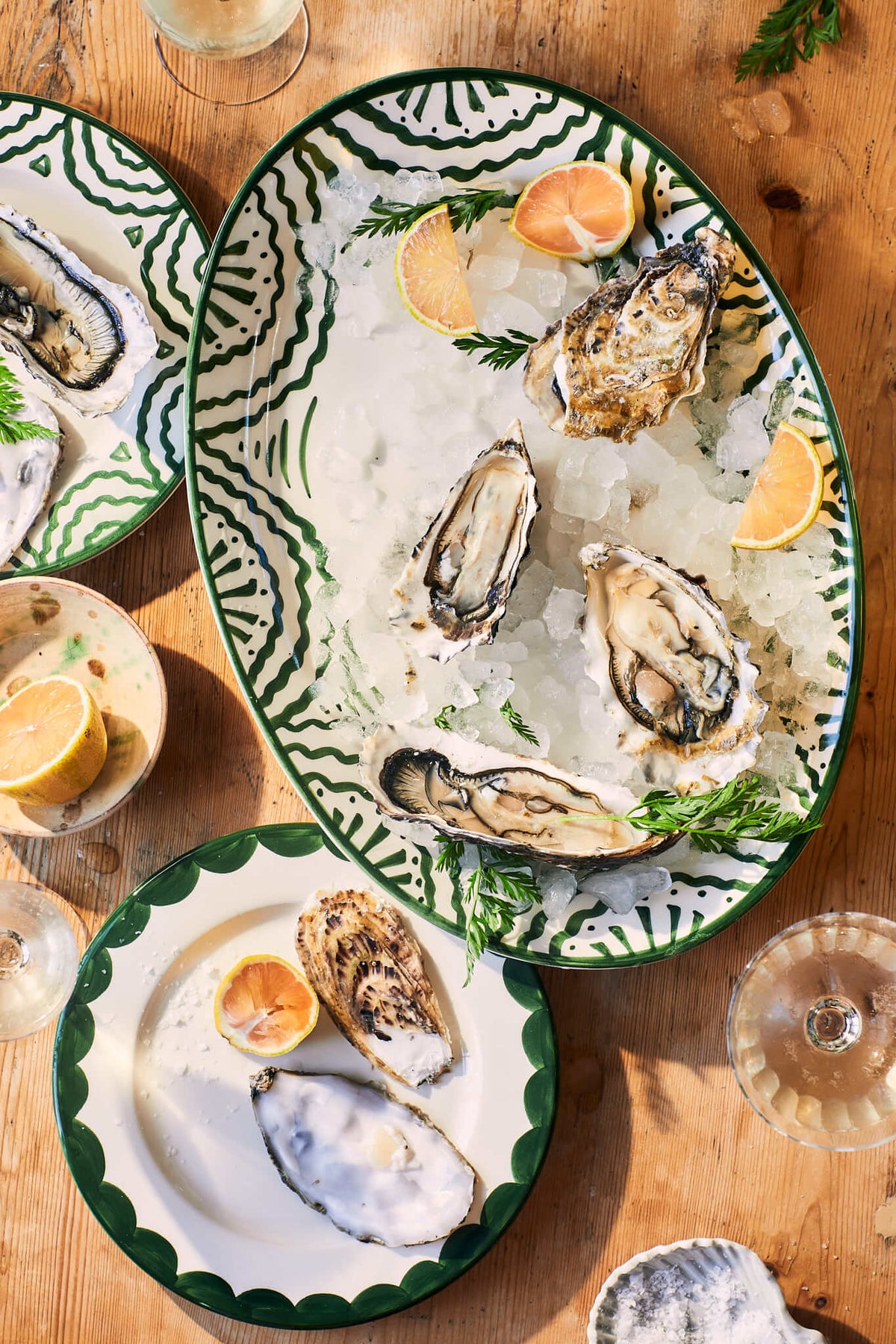 Green Scallop Side Plate