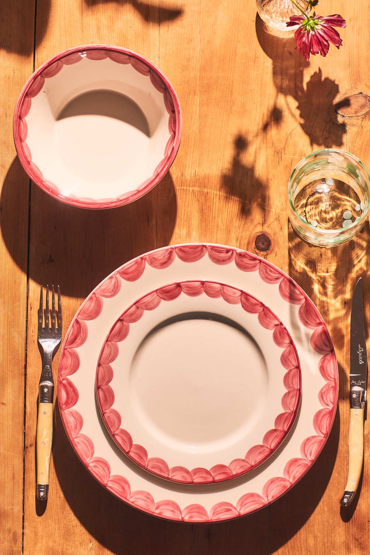 Pink Scallop Side Plate