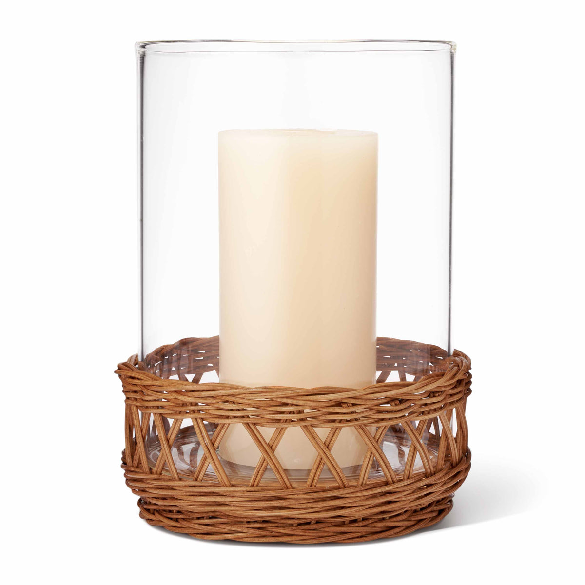 Navona Small Rattan Hurricane in Toffee