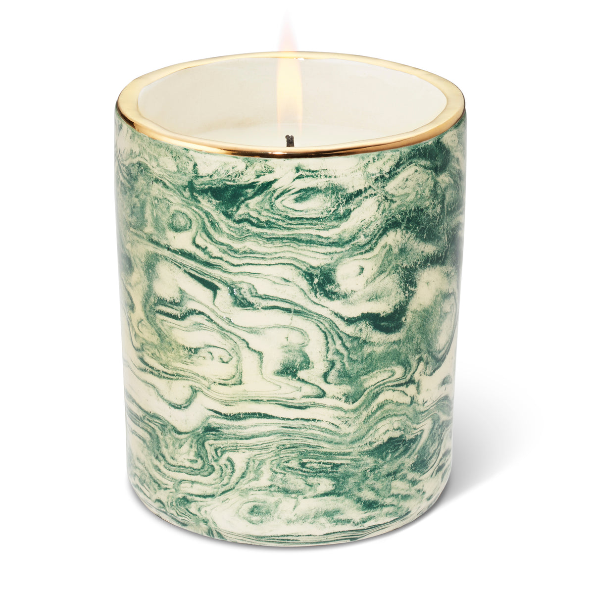 Sorrento Candle, Somerset Ivy, Marbleized Green