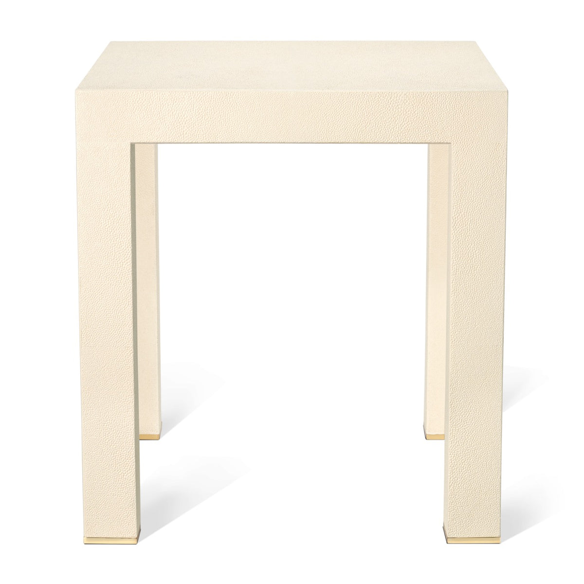 Shagreen Telephone Side Table in Cream