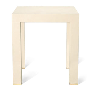 Shagreen Telephone Side Table in Cream