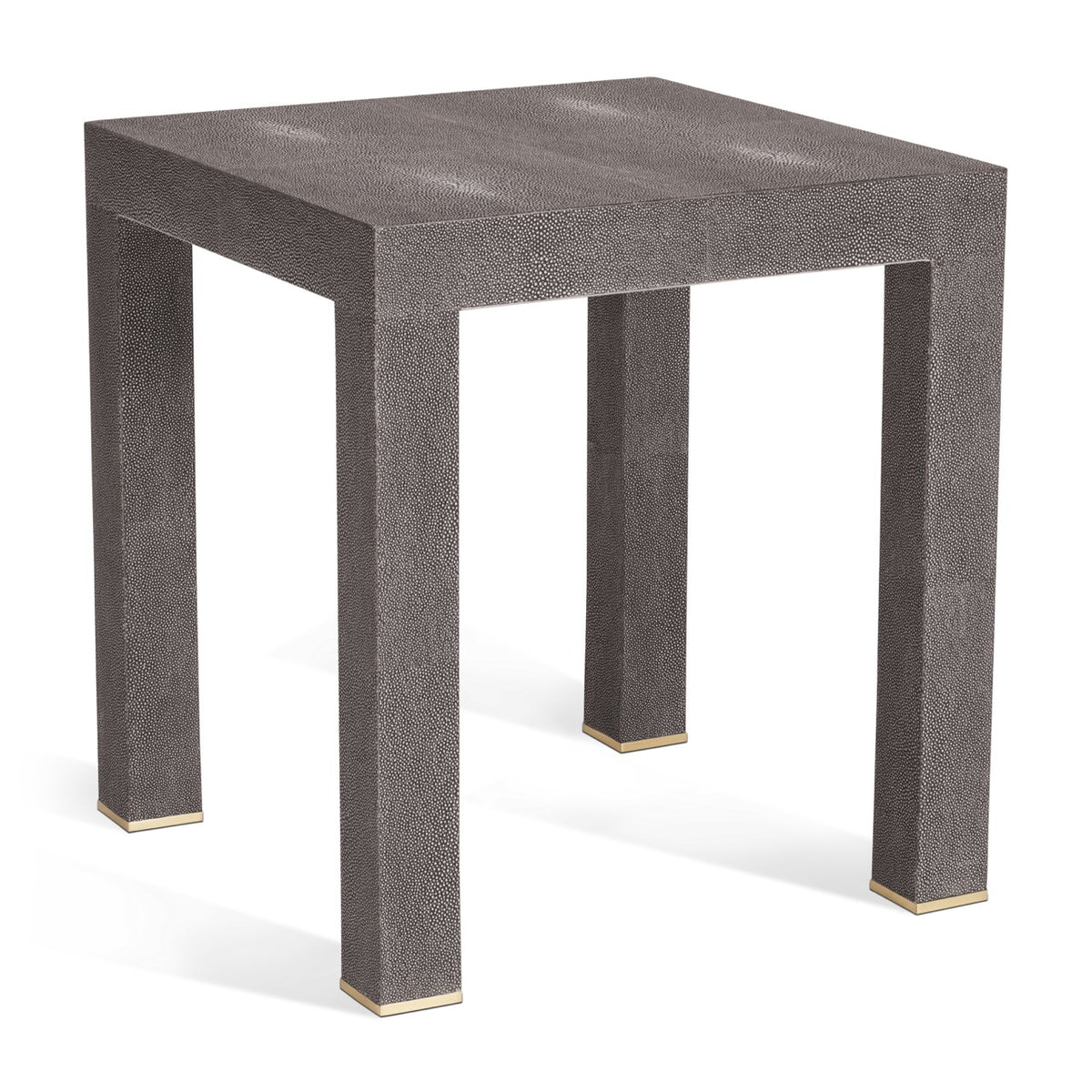 Shagreen Telephone Side Table in Chocolate