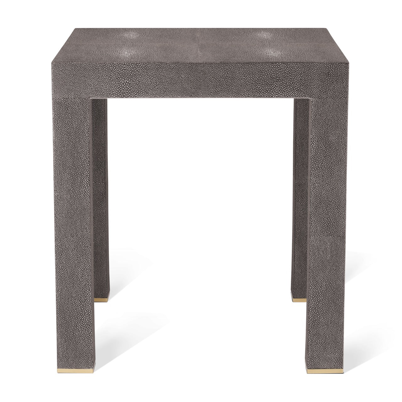 Shagreen Telephone Side Table in Chocolate