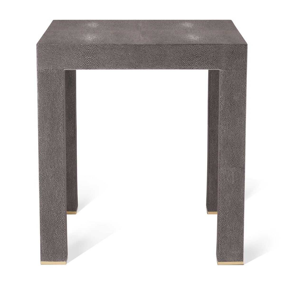Shagreen Telephone Side Table in Chocolate