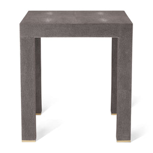 Shagreen Telephone Side Table in Chocolate