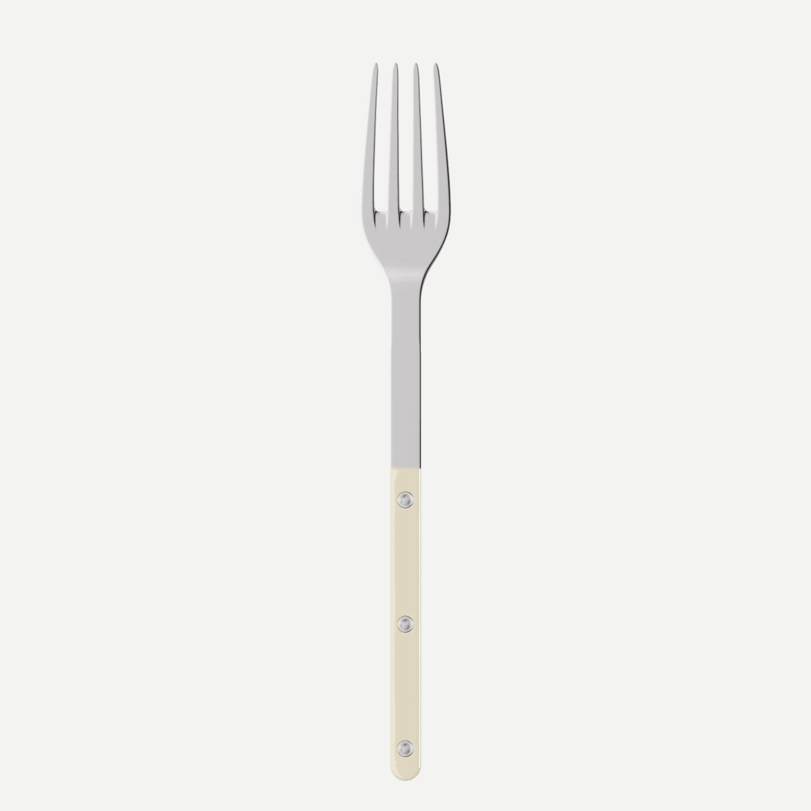 Bistrot Solid Serving Fork, Ivory