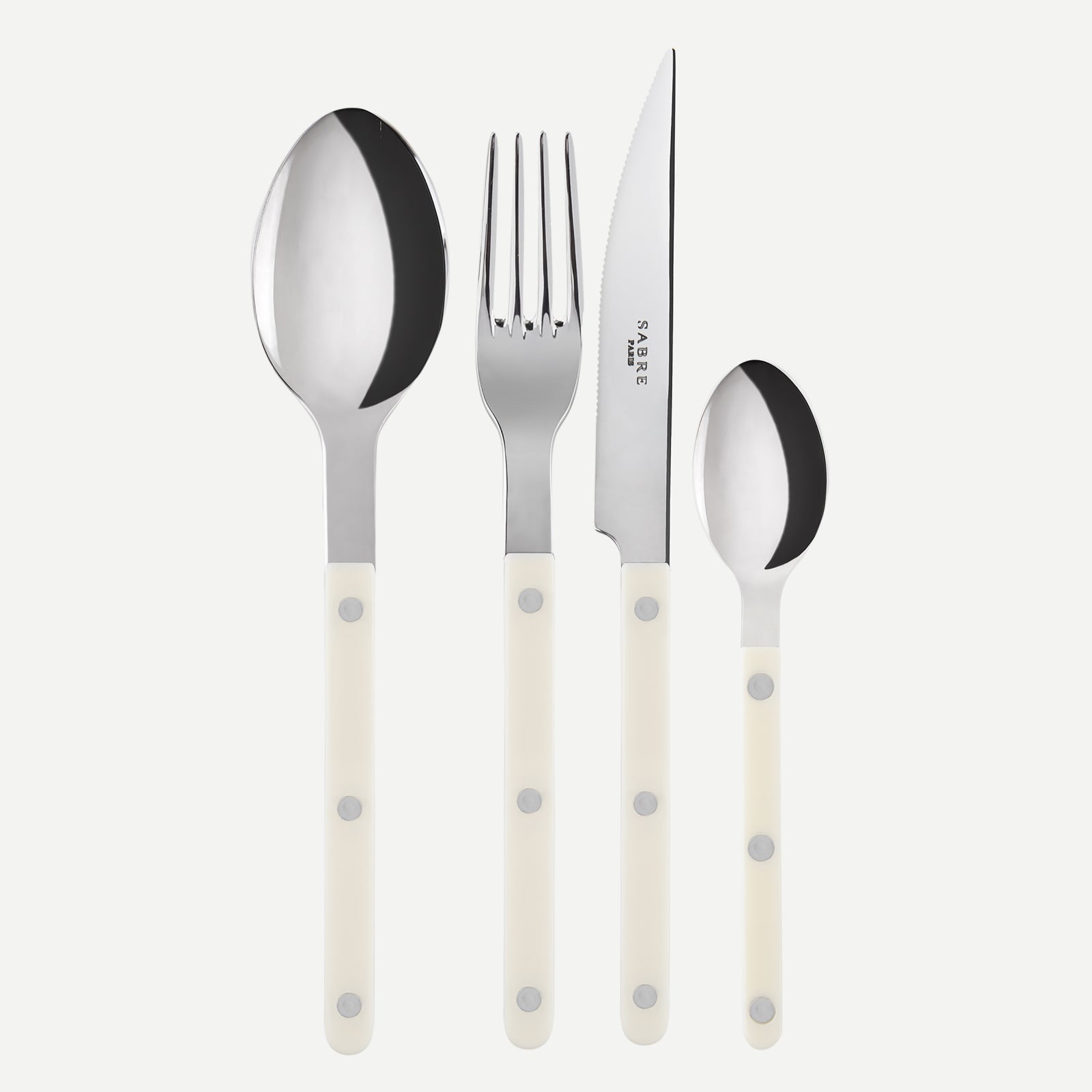 24 Pieces Cutlery Set, Bistrot Solid, Ivory