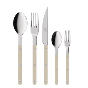 Bistrot Place Setting in Light Kaki, Set of 5