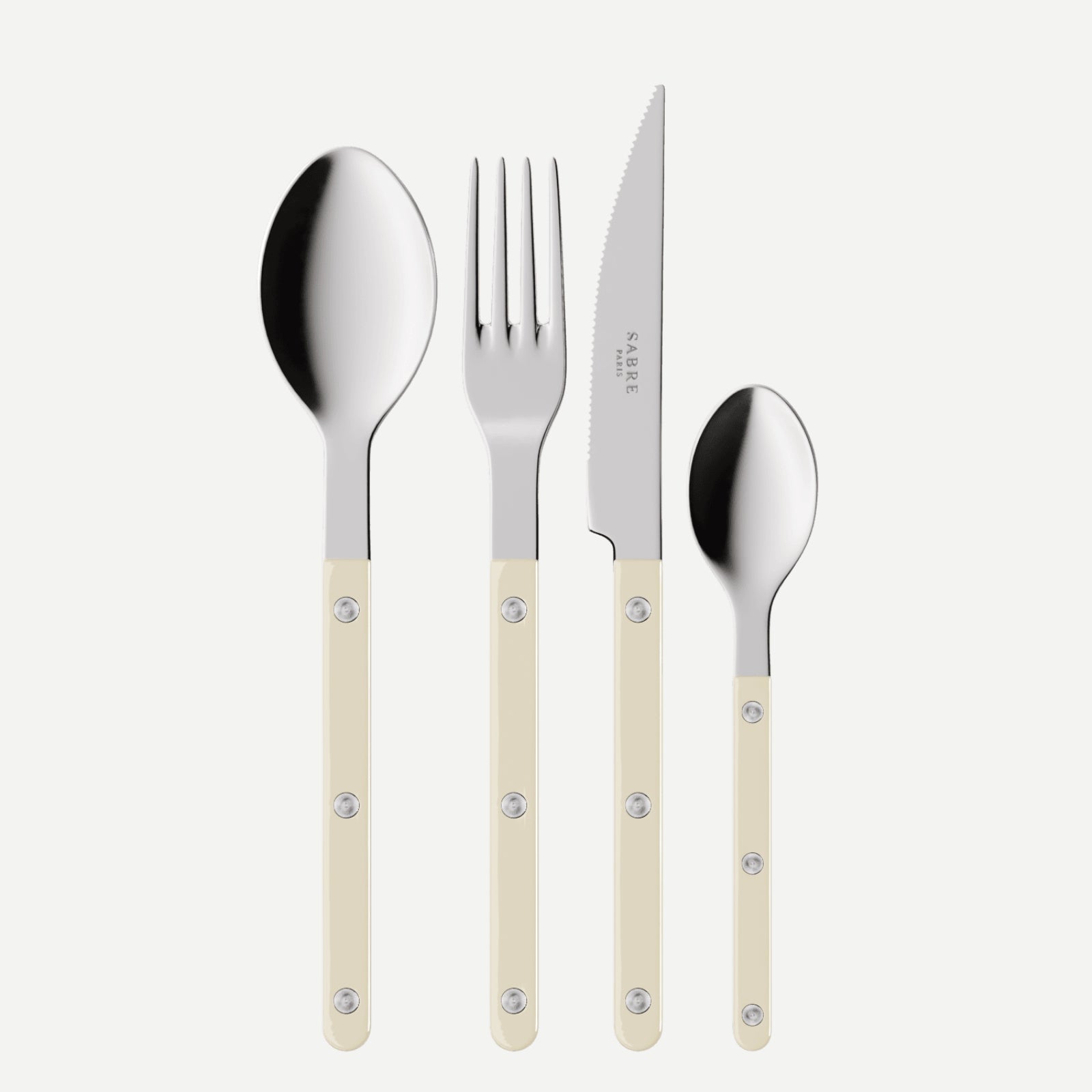 48 Piece Cutlery Set Bistrot Solid, Ivory