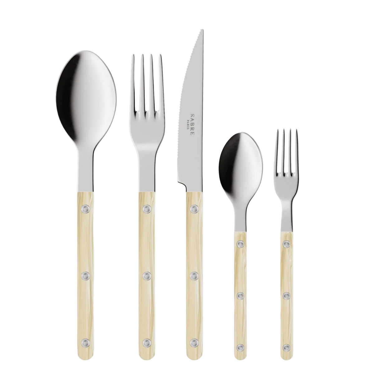 Bistrot Place Setting in Faux Horn, Set of 5