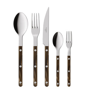 Bistrot Place Setting in Faux Buffalo, Set of 5
