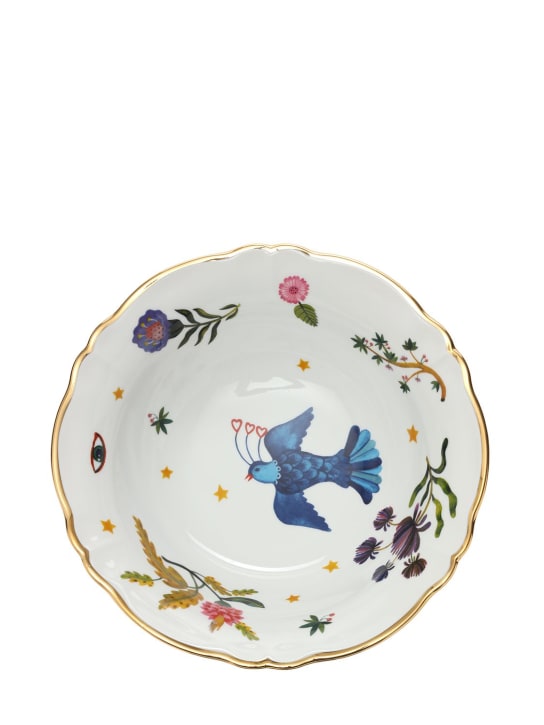 Bitossi HomeFloral decal salad bowl
