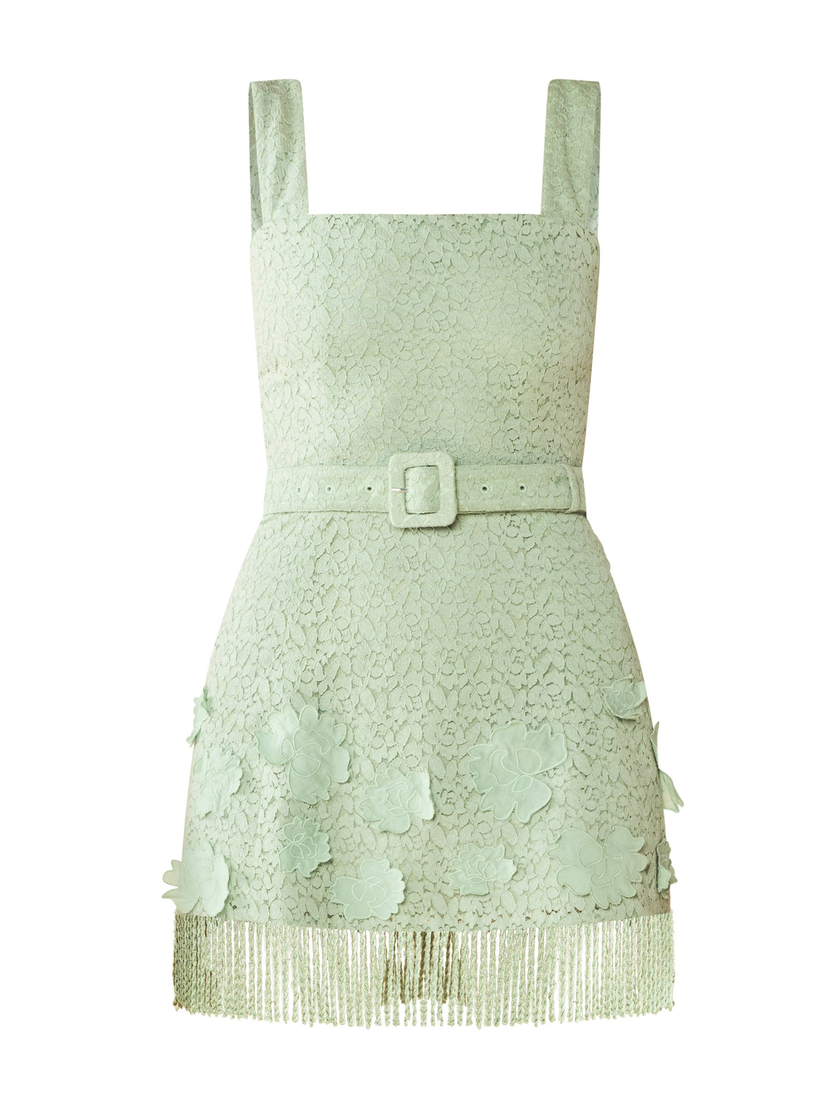 Sarah Bird Mini Dress in Minty Green