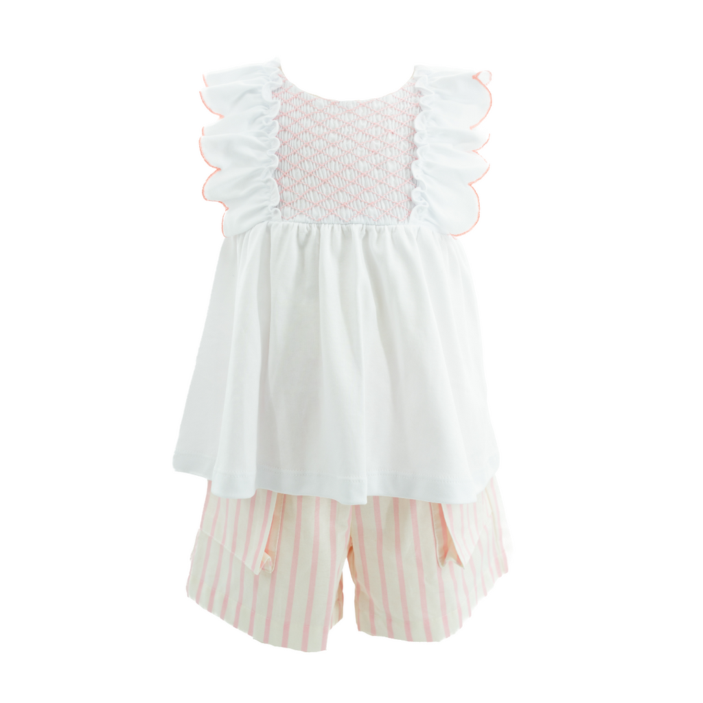 Annie Girl Set in Pink Stripes