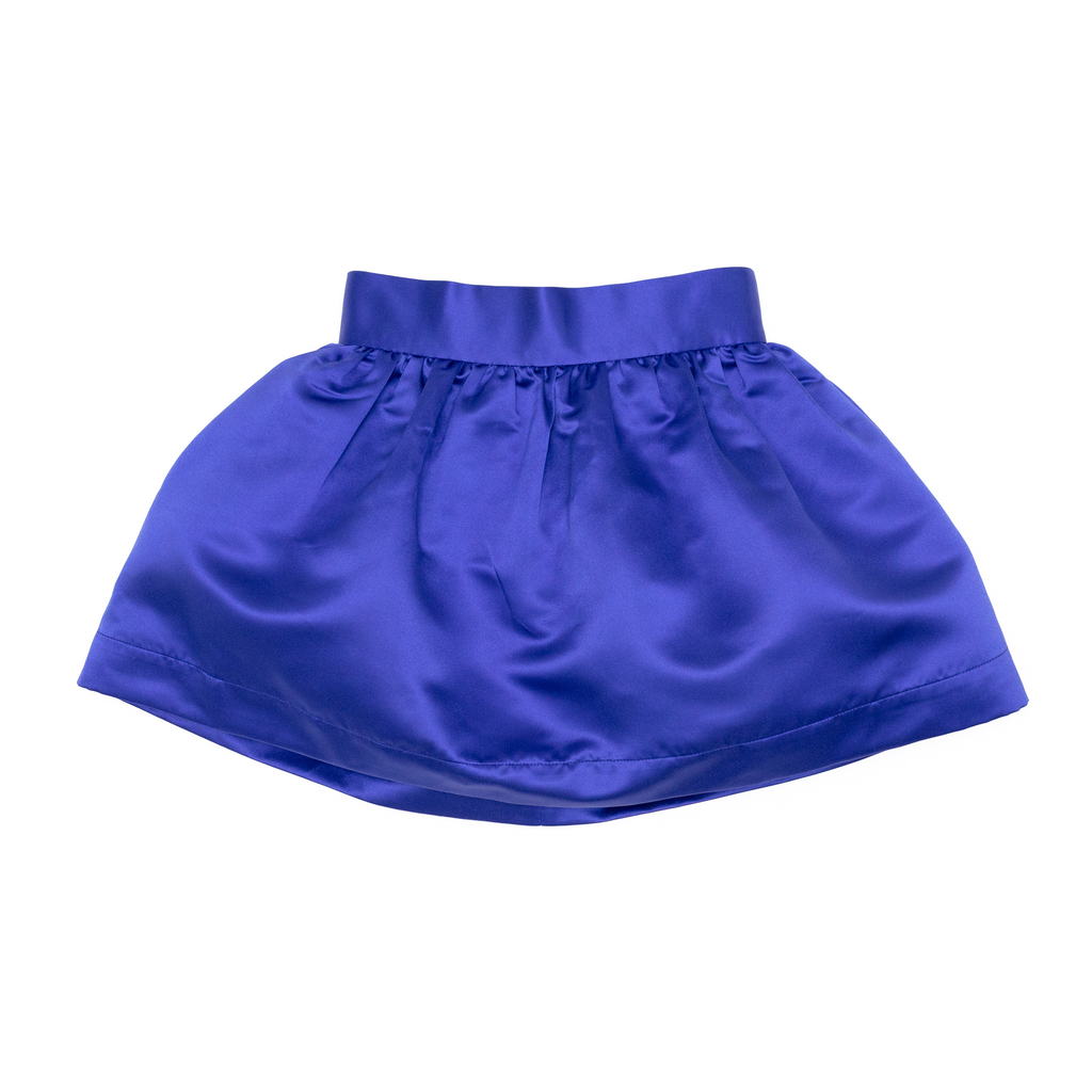 Henry Duvall Sutton Skirt in Boylston Blue, classic fall skirt for older girls designed for subtle sibling coordination with Prescott Plaid and Prescott Petals