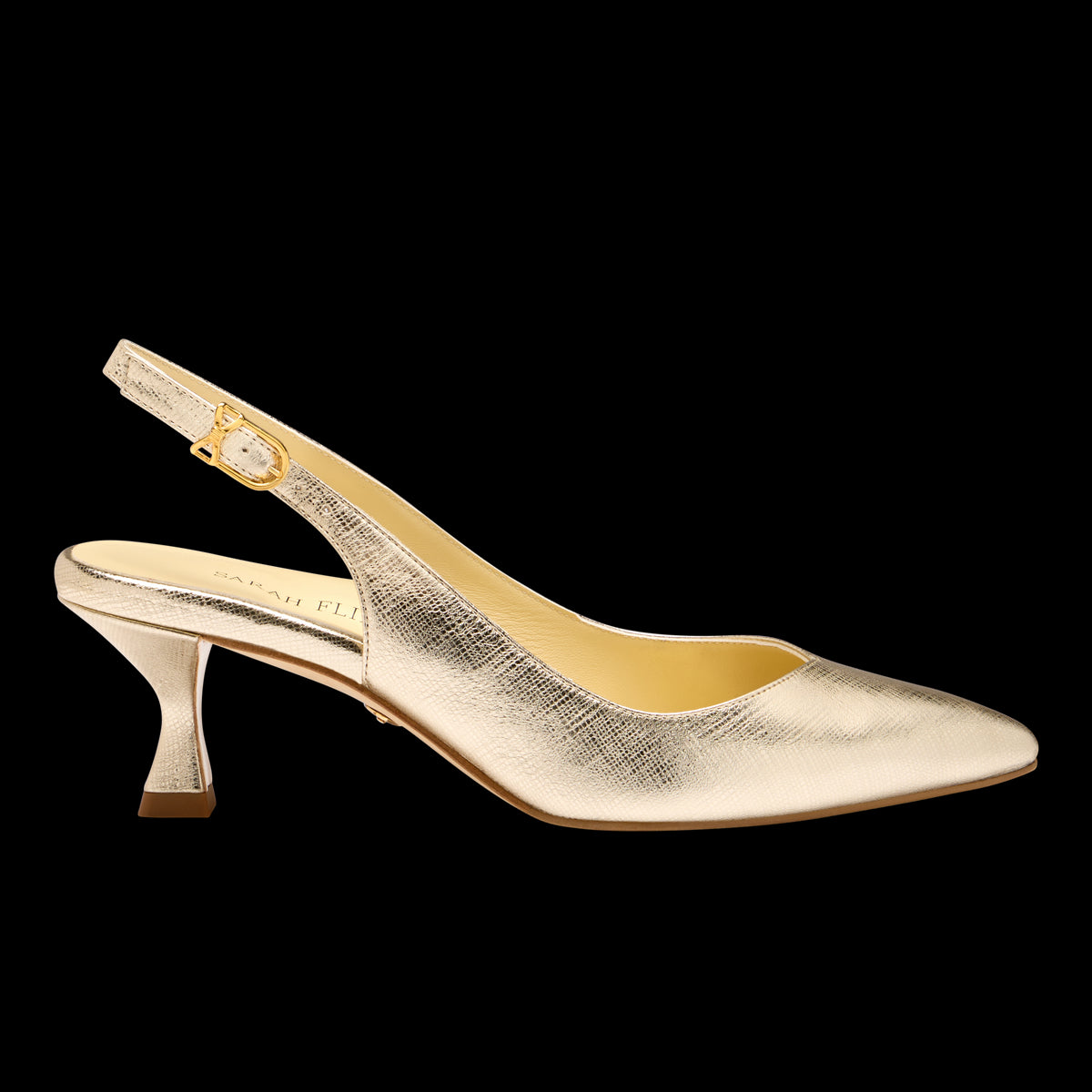 Perfect Kitten Sling 50 in Gold Saffiano