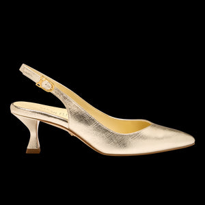 Perfect Kitten Sling 50 in Gold Saffiano