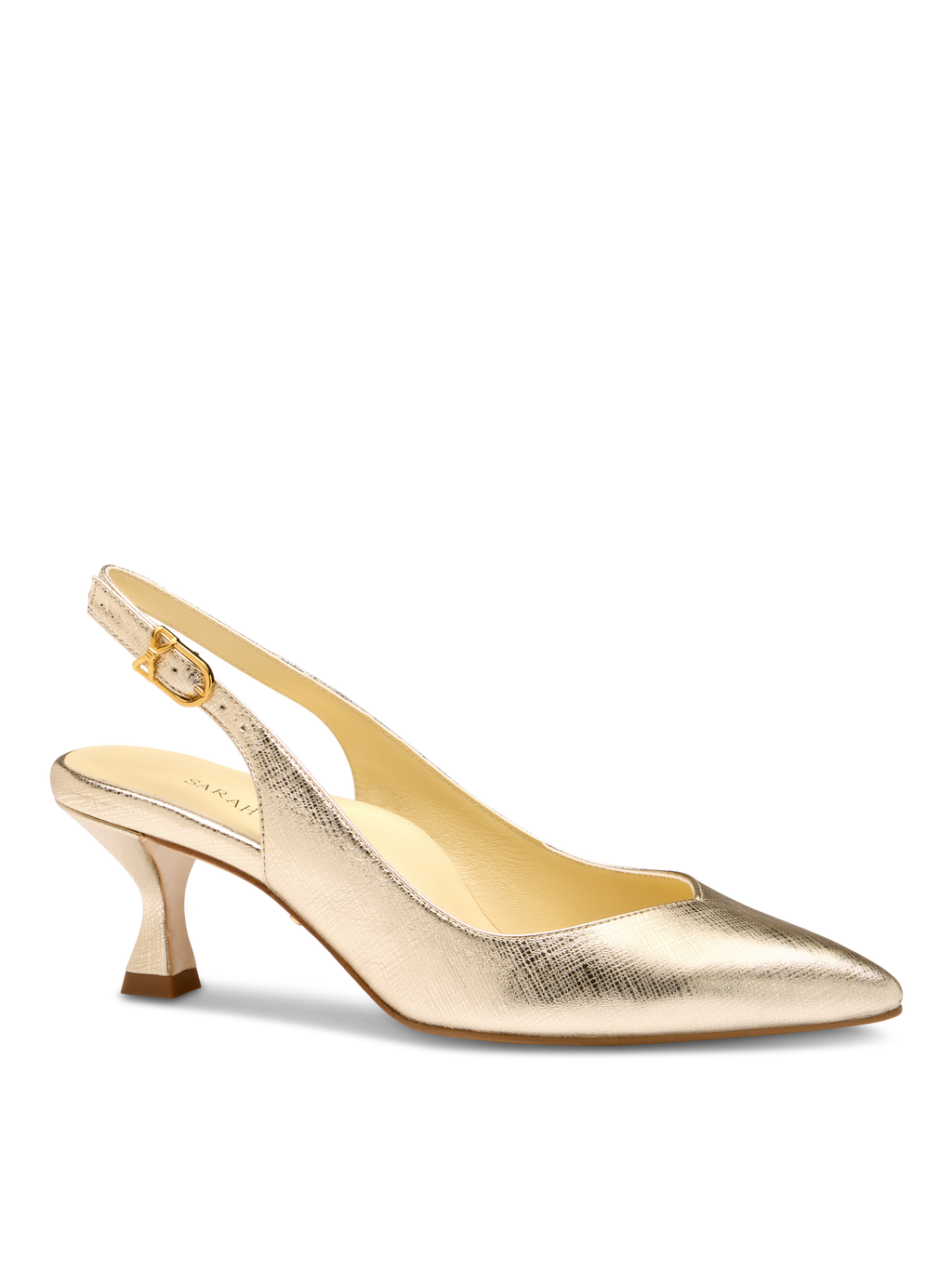 Perfect Kitten Sling 50 in Gold Saffiano