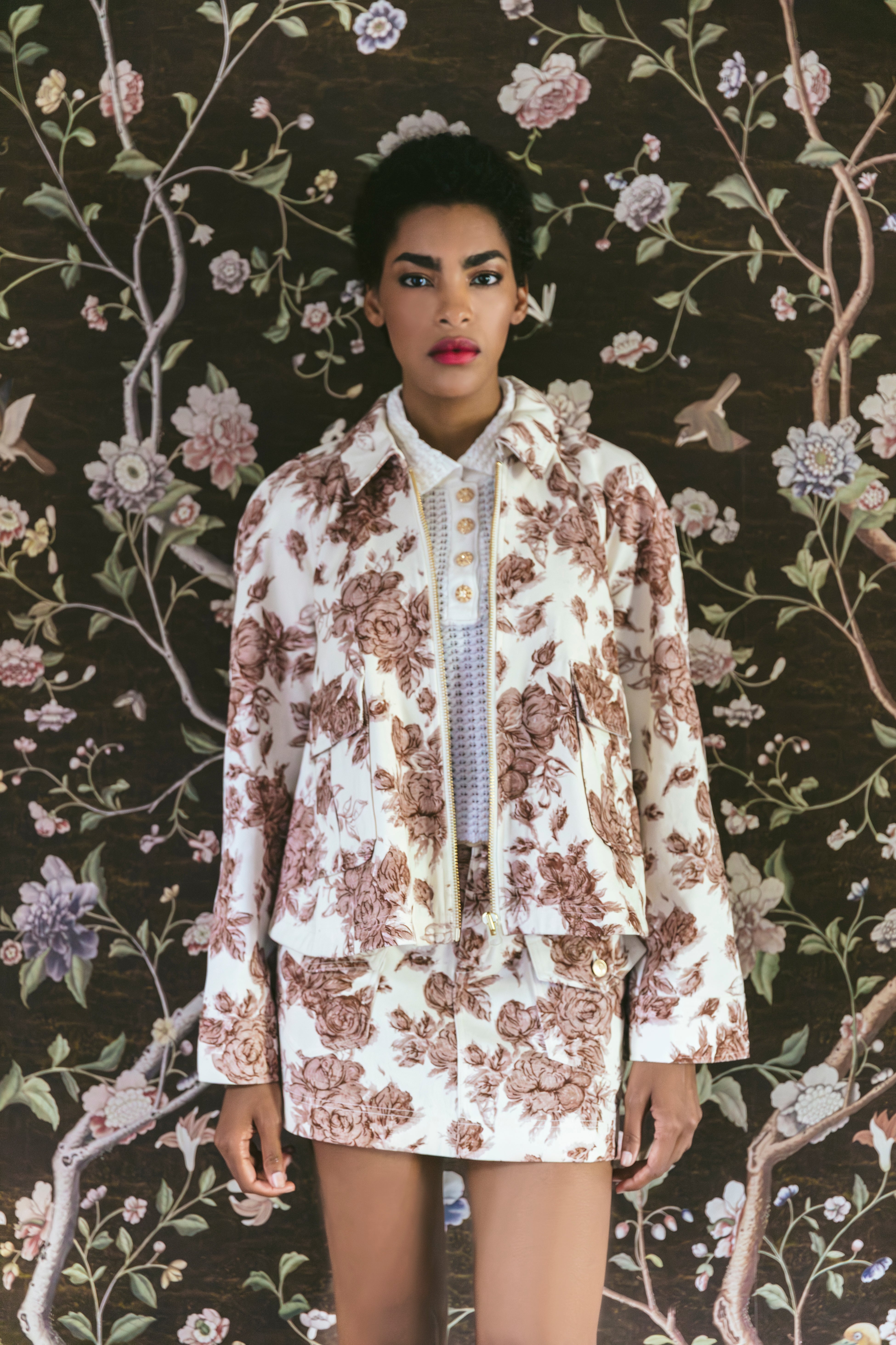 Andrew Jacket in Tossed Floral Ginger