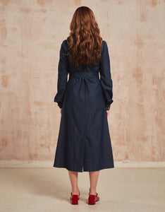 Folk Denim Western Dress