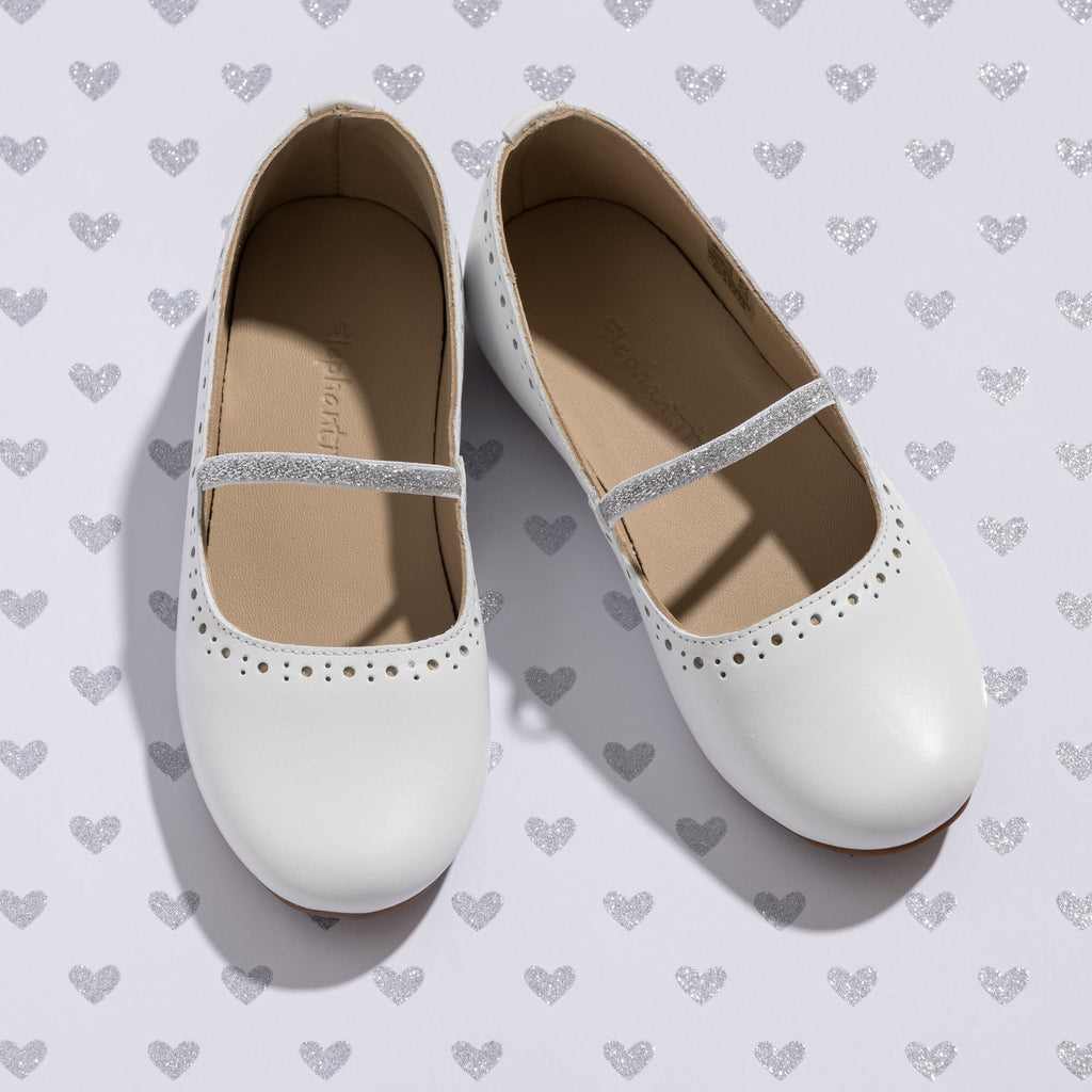 Luxury Leather Ballerina Shoes for Little Girls for special events