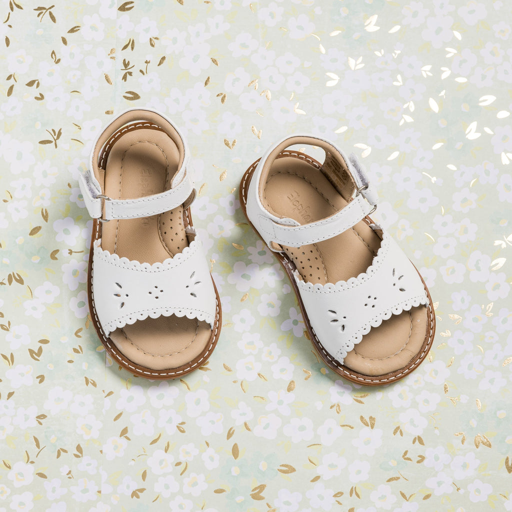 Elephantito Infant White Sandals Elephantito Baby Girls Classic