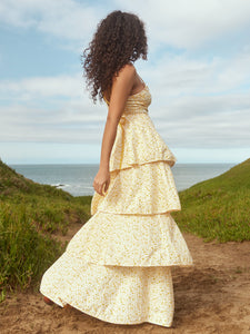 Wendy Dress in Cream/Buttercup Floral