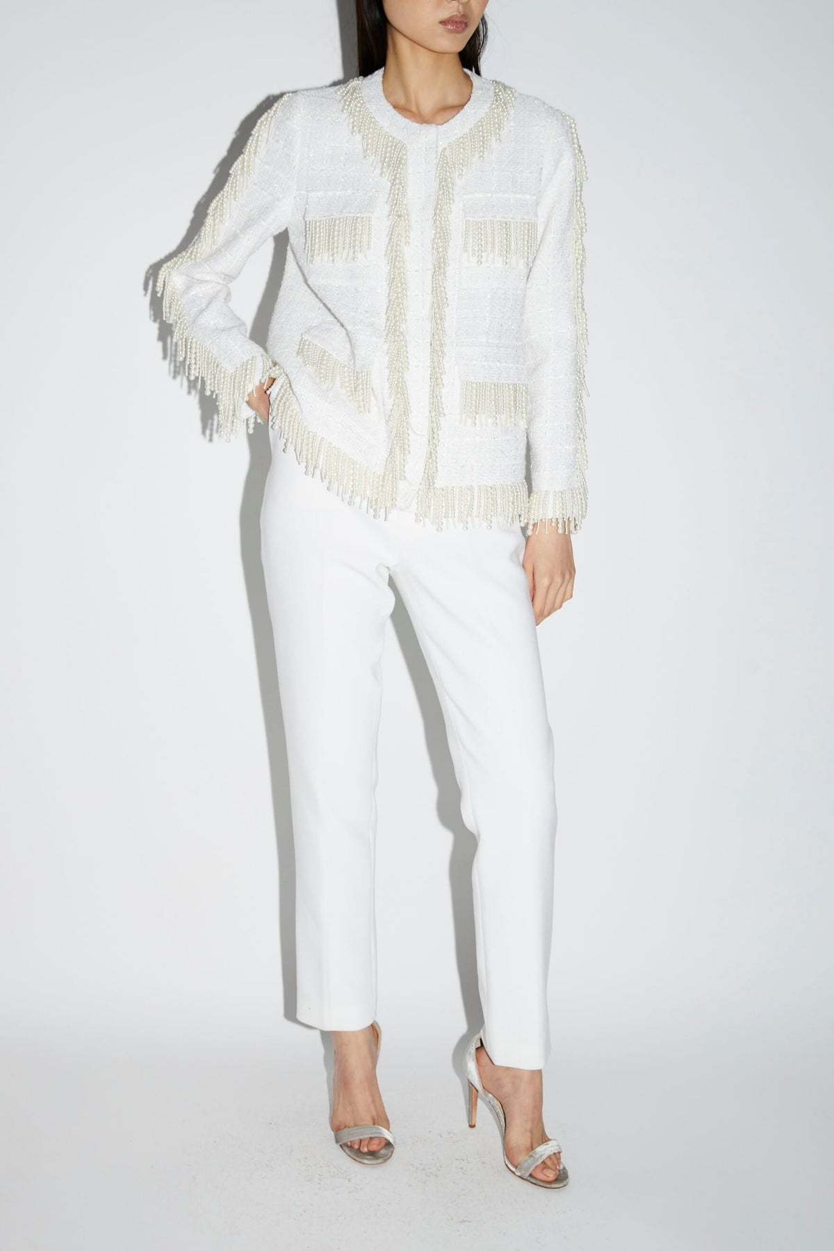 Cecile Jacket White Tweed