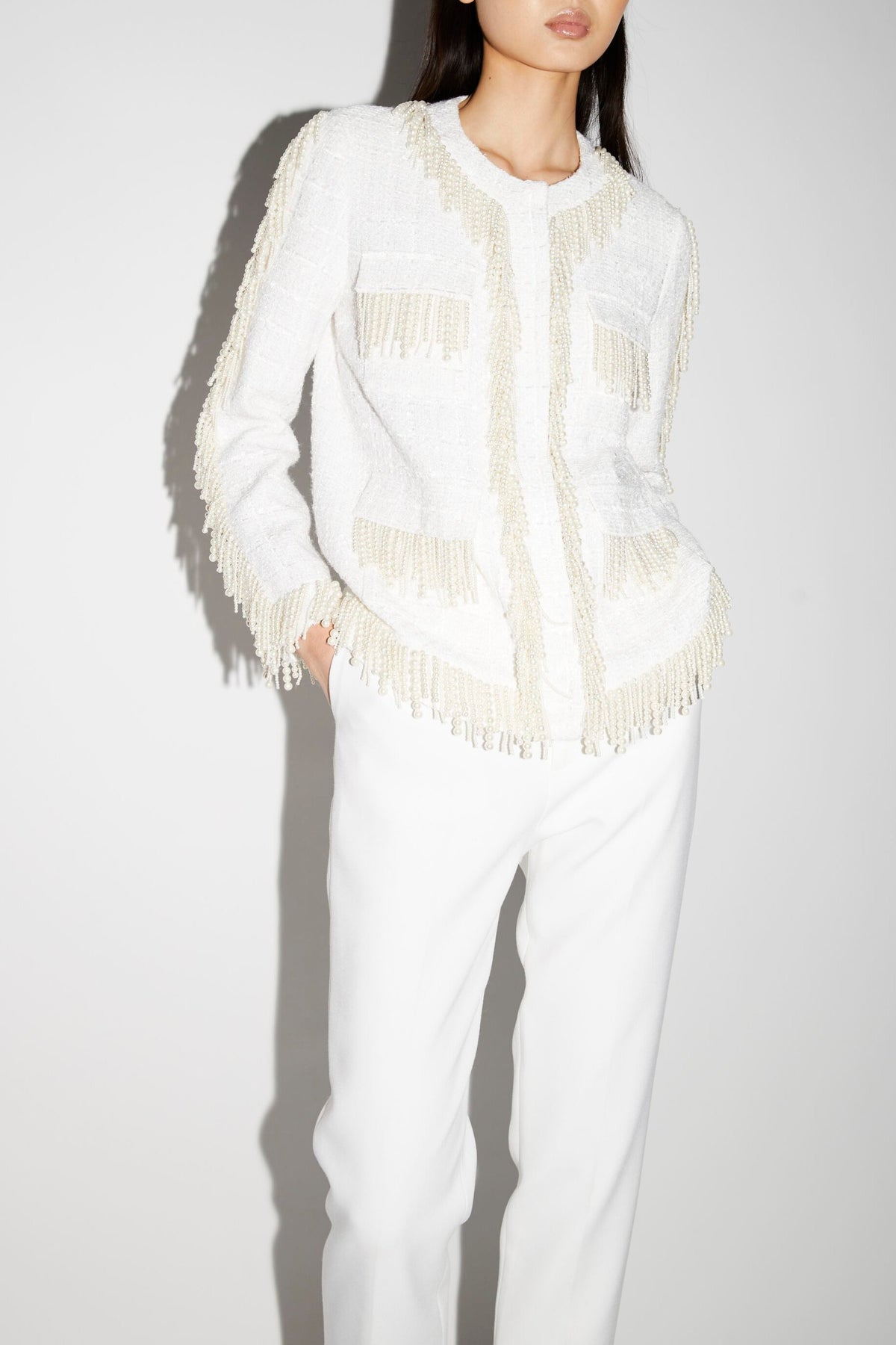 Cecile Jacket White Tweed