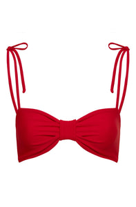 San Miguel Top in Red & Fuchsia