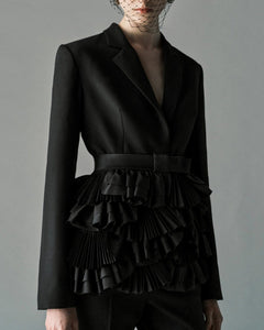 Vincent Jacket Black Tailoring Taffeta