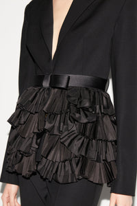 Vincent Jacket Black Tailoring Taffeta