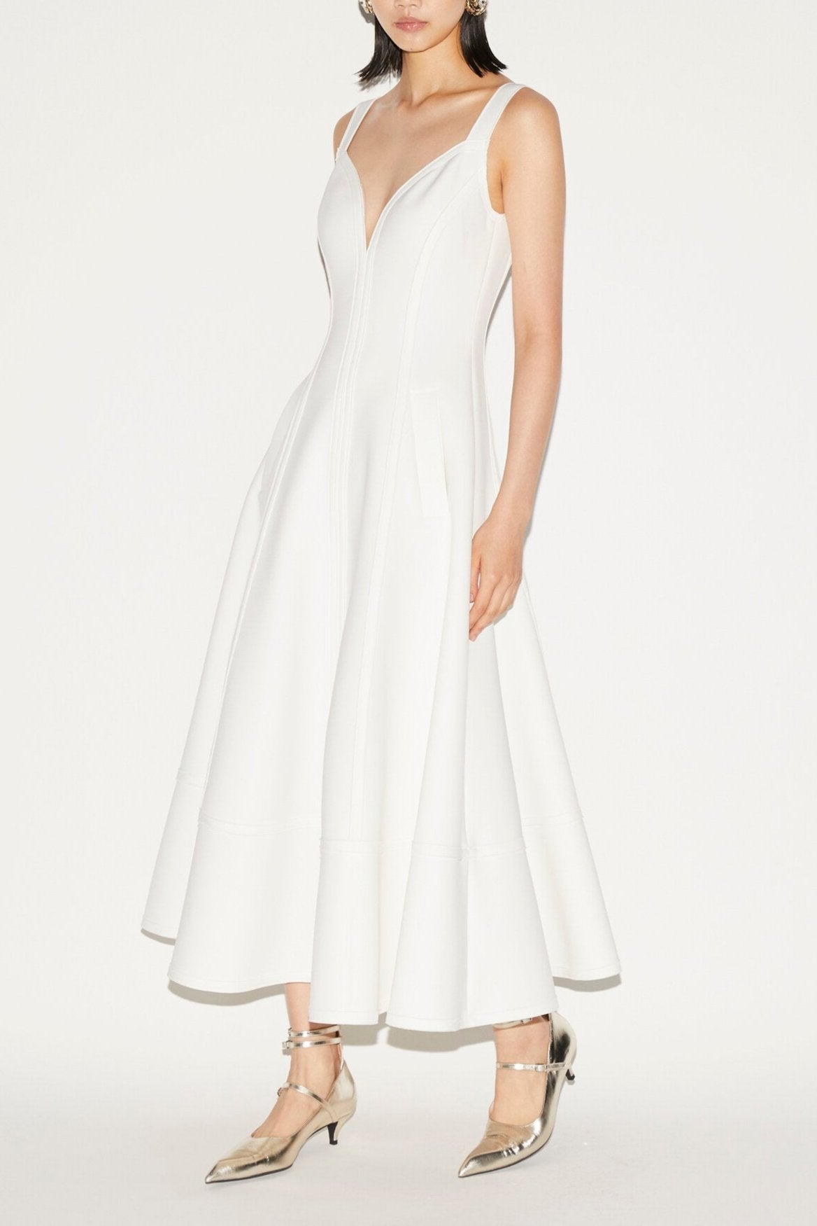 Bridget Dress White Scuba