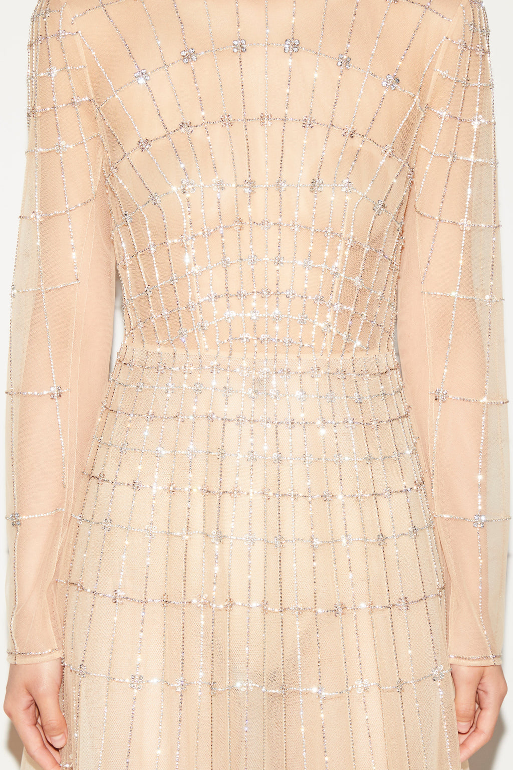 Anissa Gown Nude Embellished Tulle